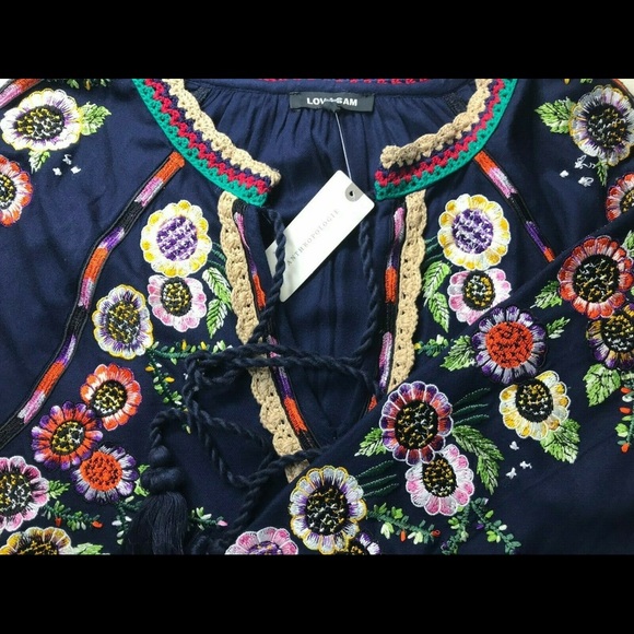 NWT Anthropologie Jessa Embroidered top Small - Picture 2 of 2